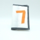 Portefeuille en voile N°7 orange fluo