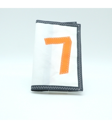 Portefeuille en voile N°7 orange fluo