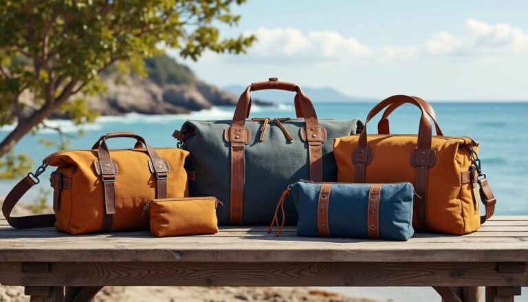 découvrez notre sélection d'accessoires marins : sacs en toile de bateau robustes et pochettes assorties, alliant style nautique et praticité pour toutes vos aventures.